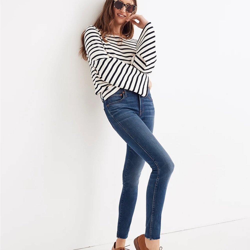 Madewell 9”high - rise skinny denim jeans . Size 29 . Style J6515